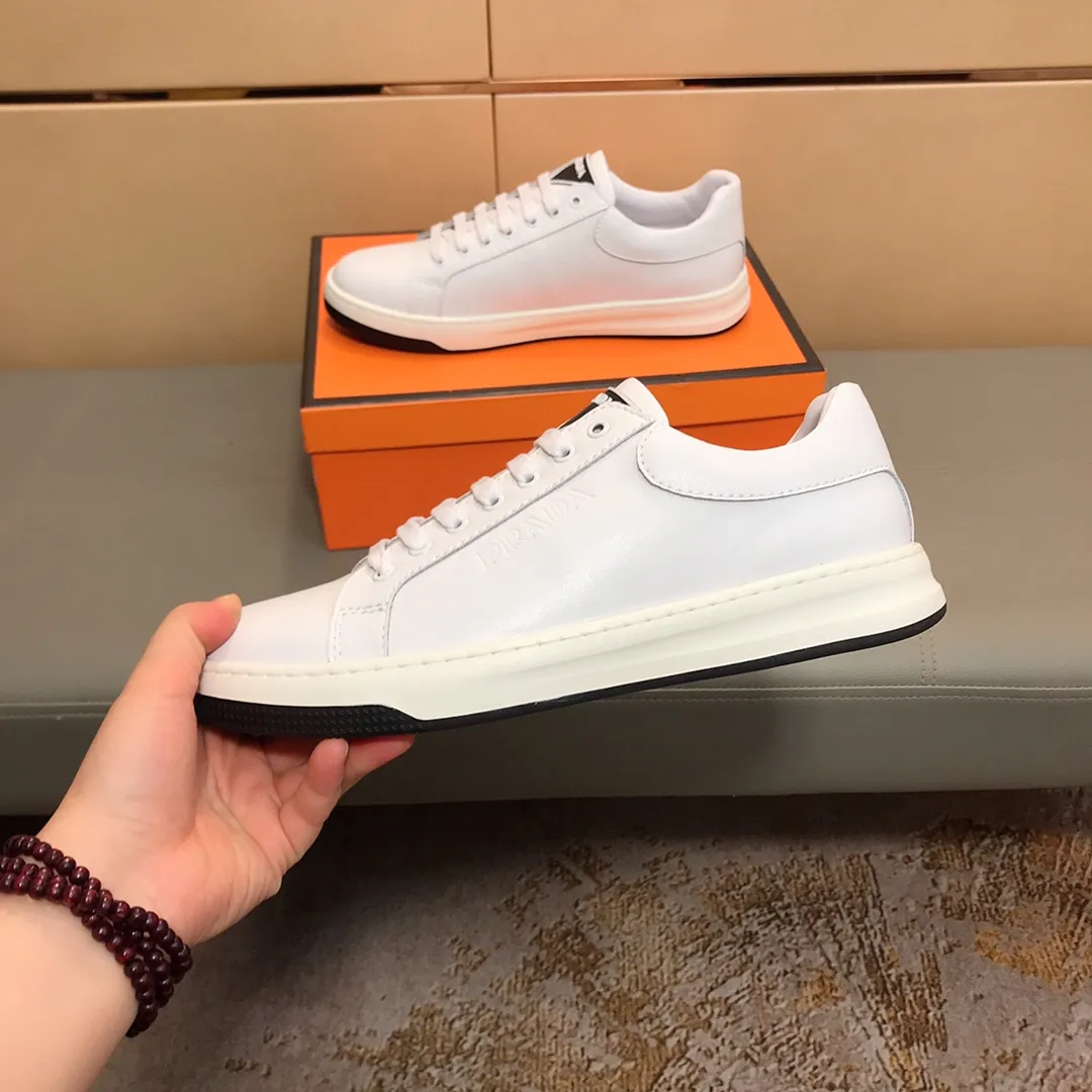 Ex-factory price 360🕷️🕷️【PRADA】Prada's new men's fashionable sports and casual shoes🇨🇳High-end boutique💯Exquisite details, cowhide upper, pigskin lining,🌶🌶original lightweight, wear-resistant and non-slip original outsole, comfortable to wear🎋Classic craftsmanship, fine workmanship, worth owning Code number: 38-44
